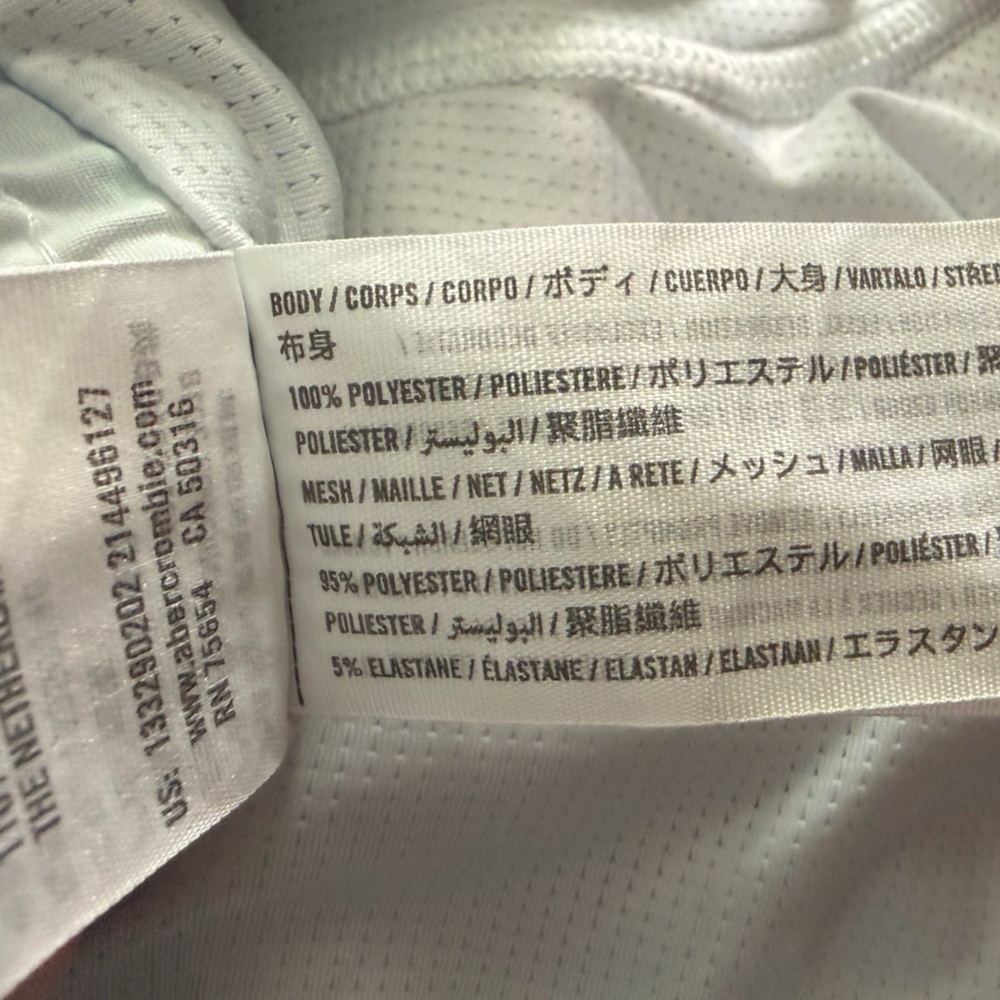 Abercrombie & Fitch Stretch Pastel Tie-Dye Swim Trunks multicolor Size XXL - Picture 12 of 13